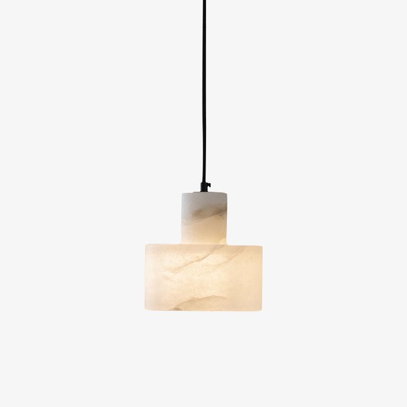 Alabaster Pendant Lgiht Dual Cylindrical — product view 3