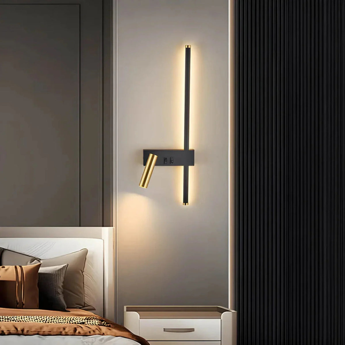 OsloGlow LED Wall Light Modern Sconce Warm Ambient Bedroom Living Room — product view 2