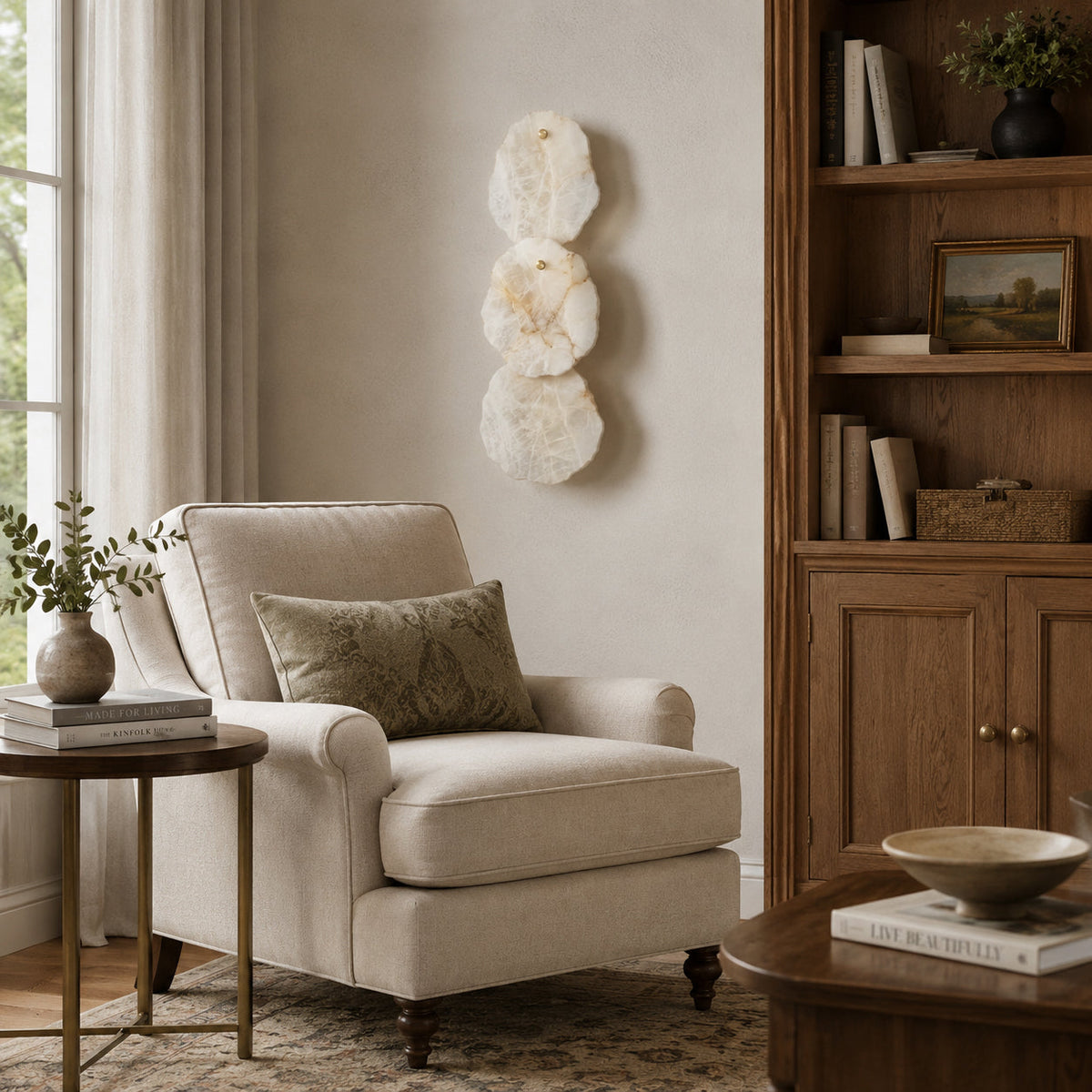 Kavala Alabaster Wall Sconce — product view 2