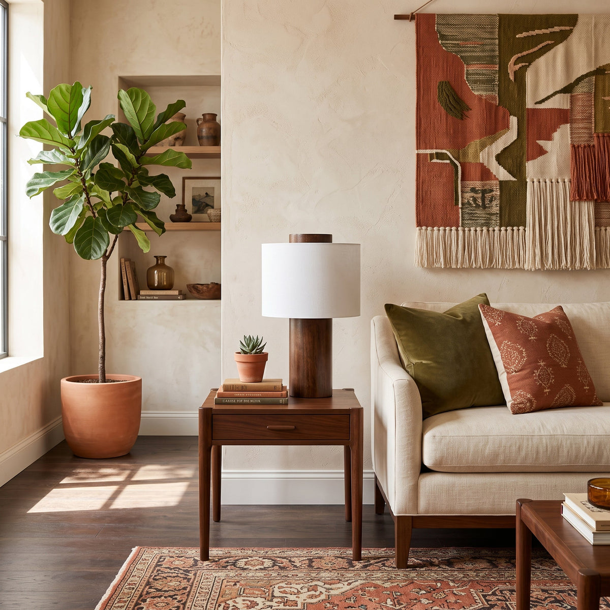 Oakes Wood Table Lamp — product view 3