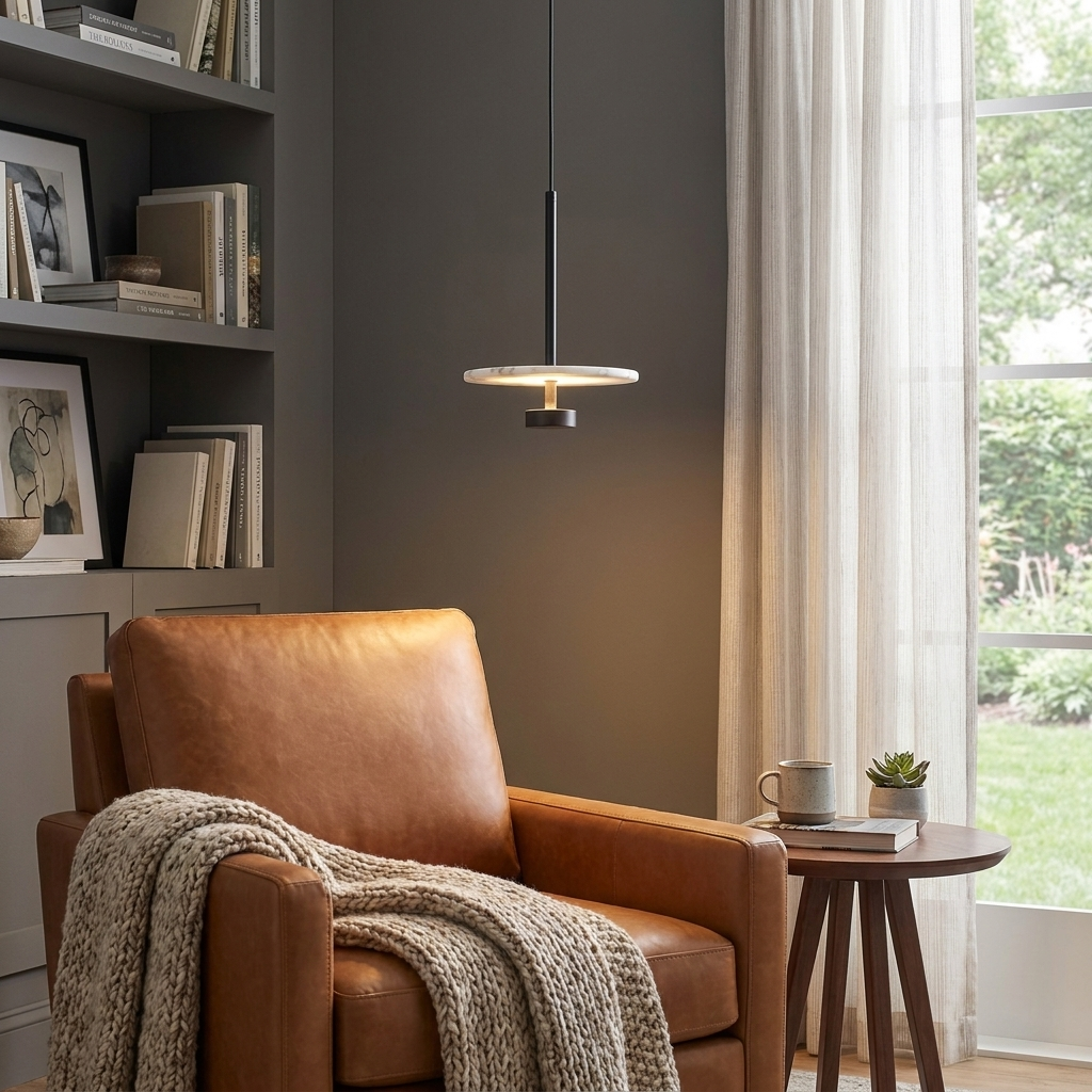 Eclipse Alabaster Pendant Lamp — product view 2
