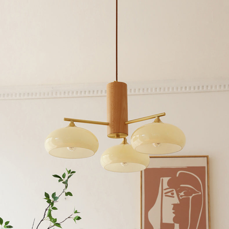 Candy Glass Persimmon Chandeliers — product view 7