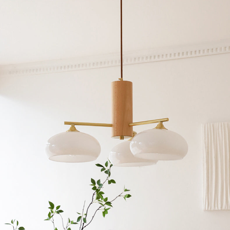 Candy Glass Persimmon Chandeliers — product view 2