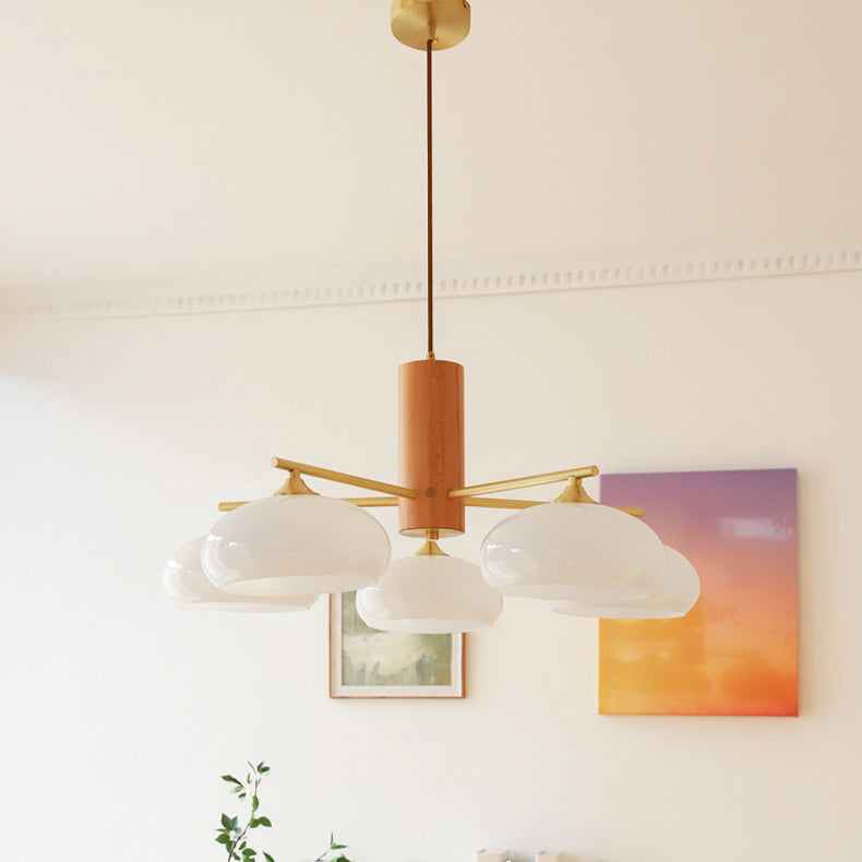 Candy Glass Persimmon Chandeliers — product view 4