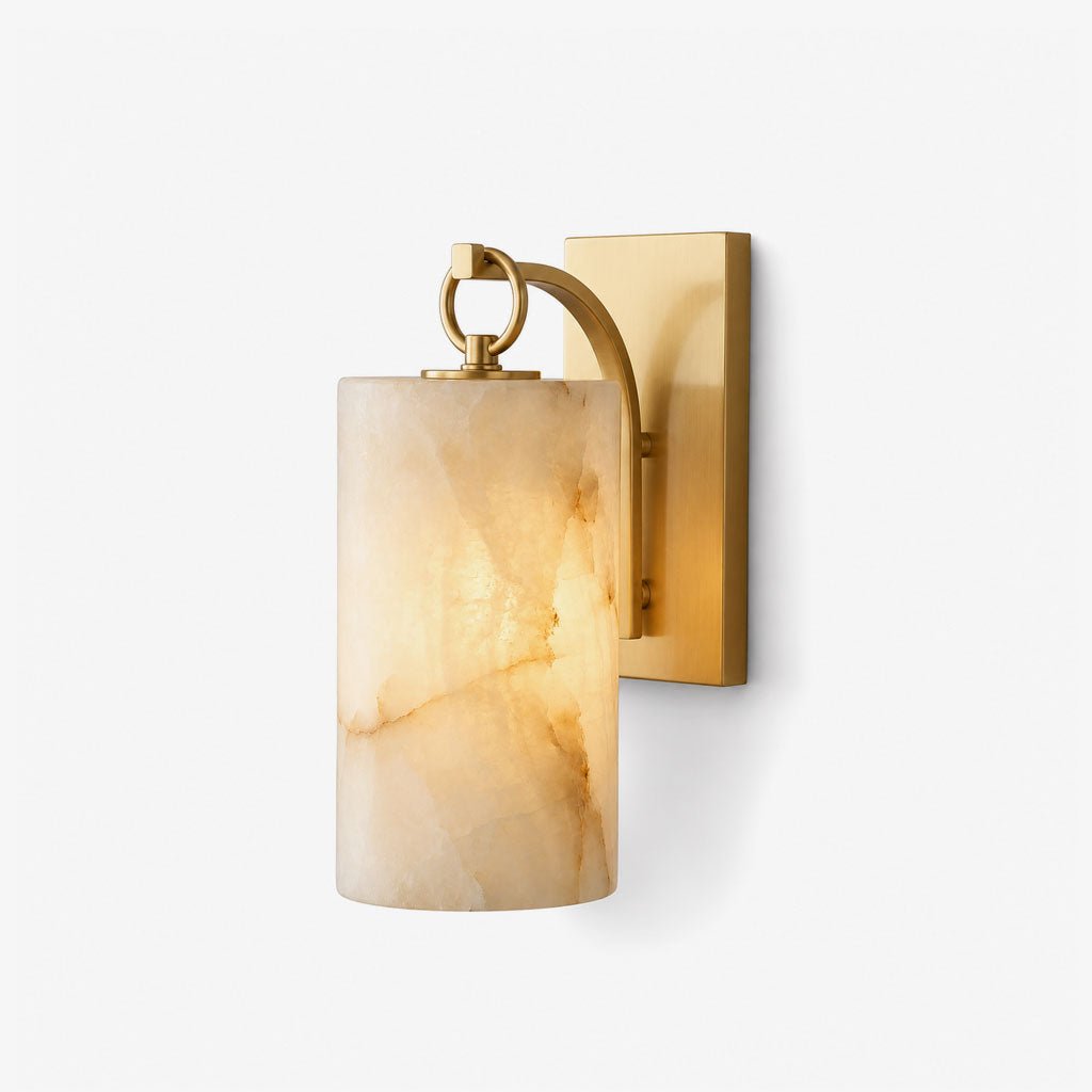 Elowen Alabaster Lantern Wall Sconce — product view 1