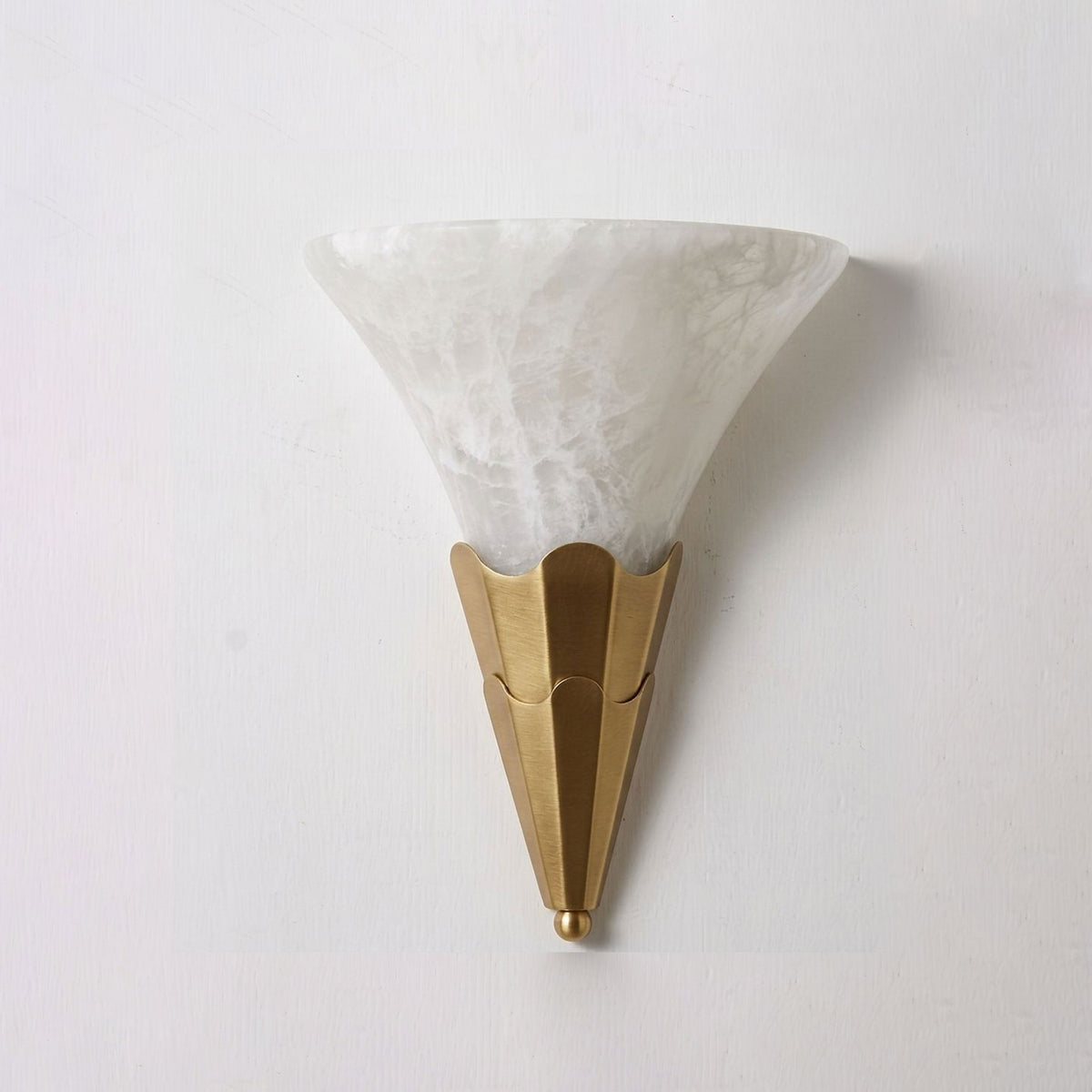 Fanlight Alabaster Wall Sconce — product view 4