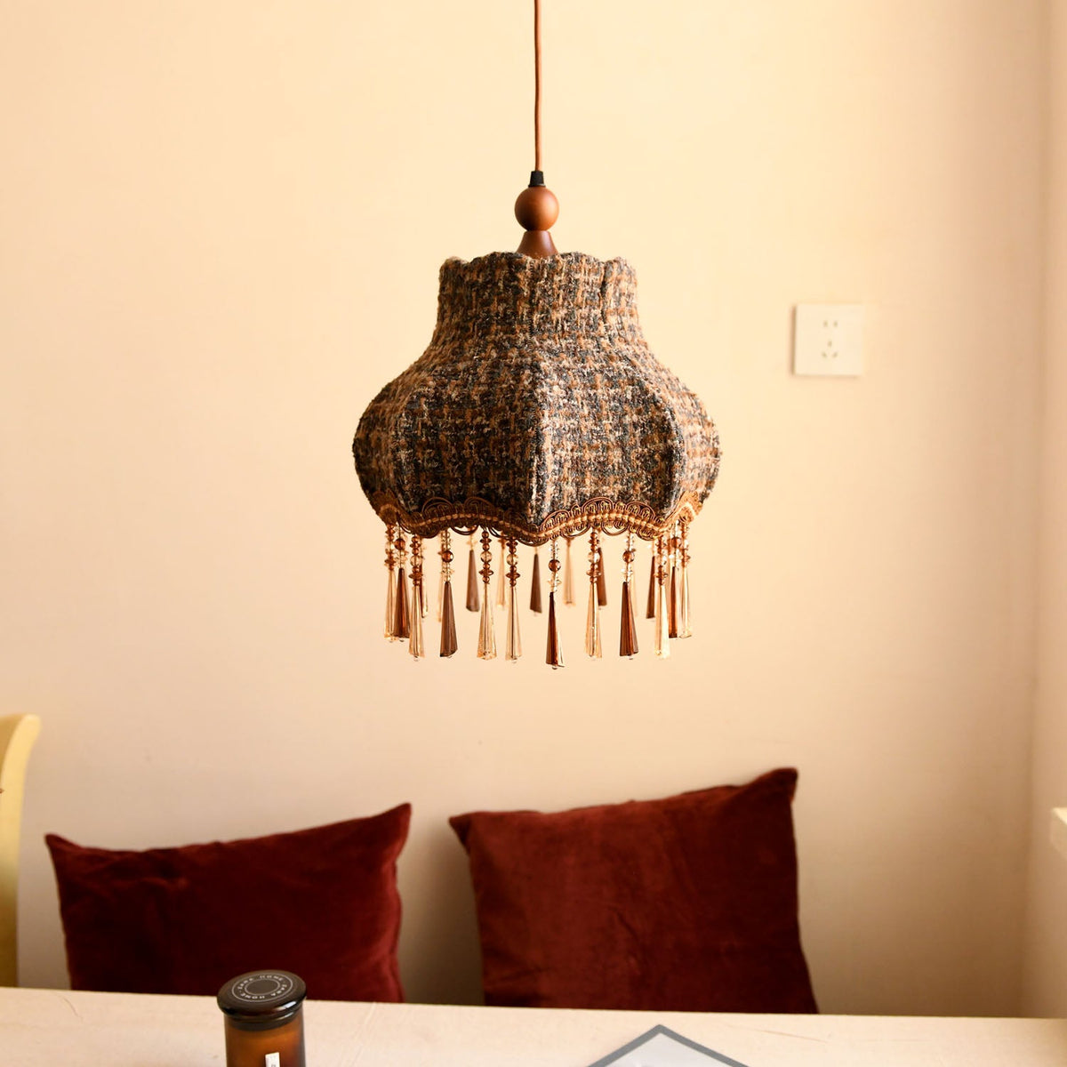 Fenwick Tweed Tassel Pendant Light — product view 2
