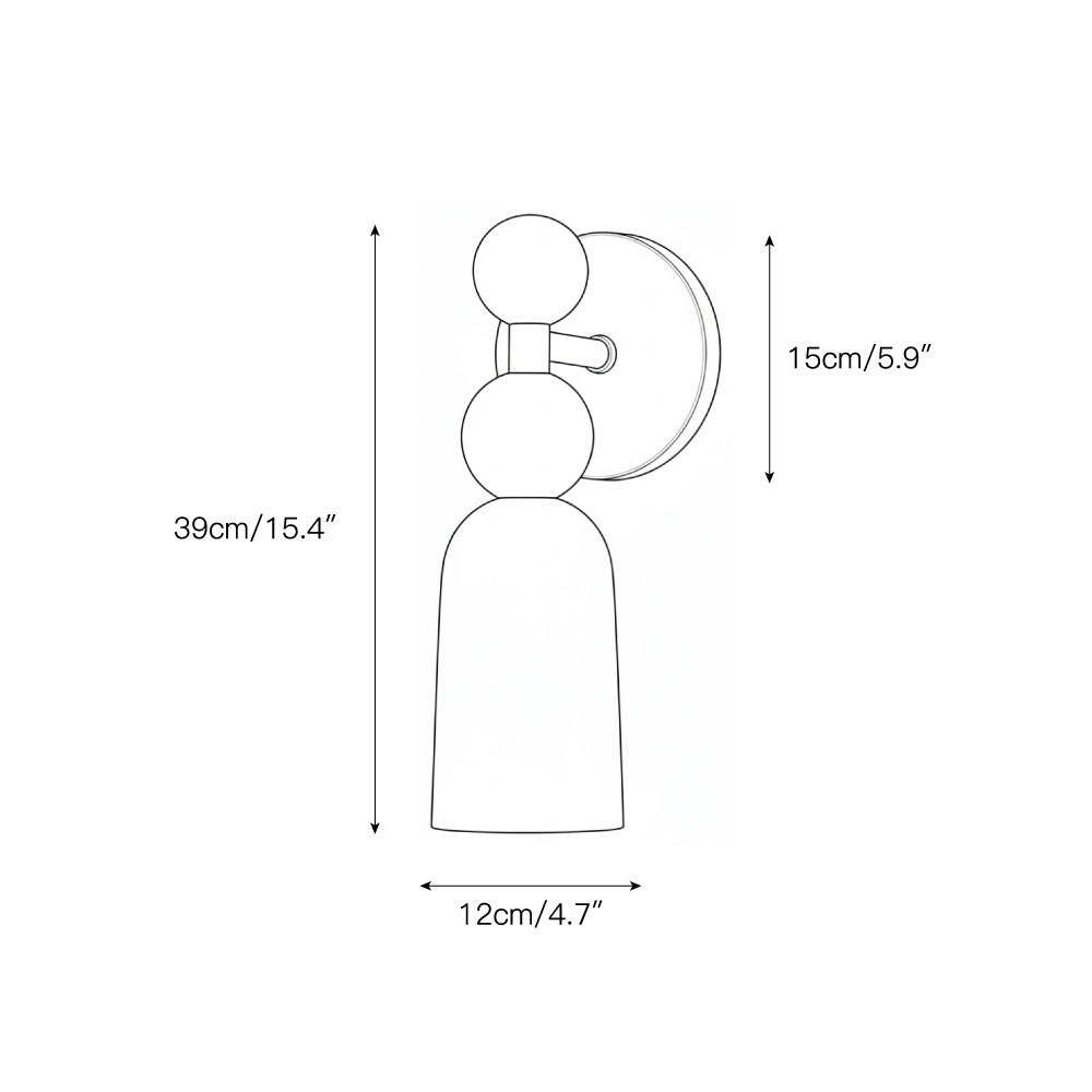 Flume Alabaster Wall Lamp Natural Stone LED Elongated Form Bedroom Living Room — 3 Size Options — product view 5