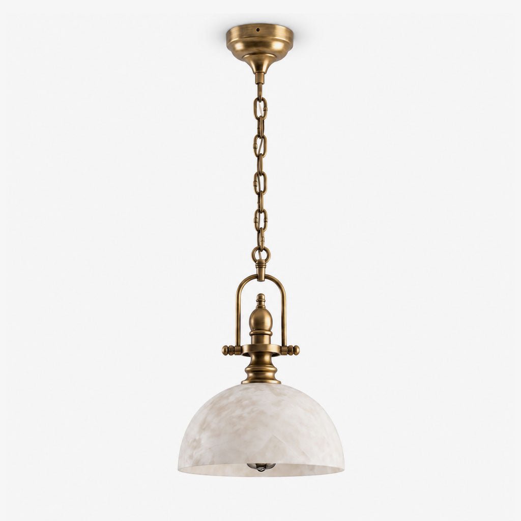 Foundry Alabaster Dome Pendant Lamp — product view 1
