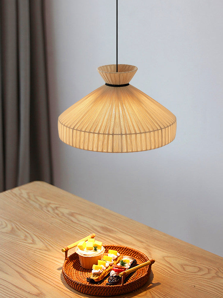 Foxglove Fluted Jute Pendant Lamp — product view 4