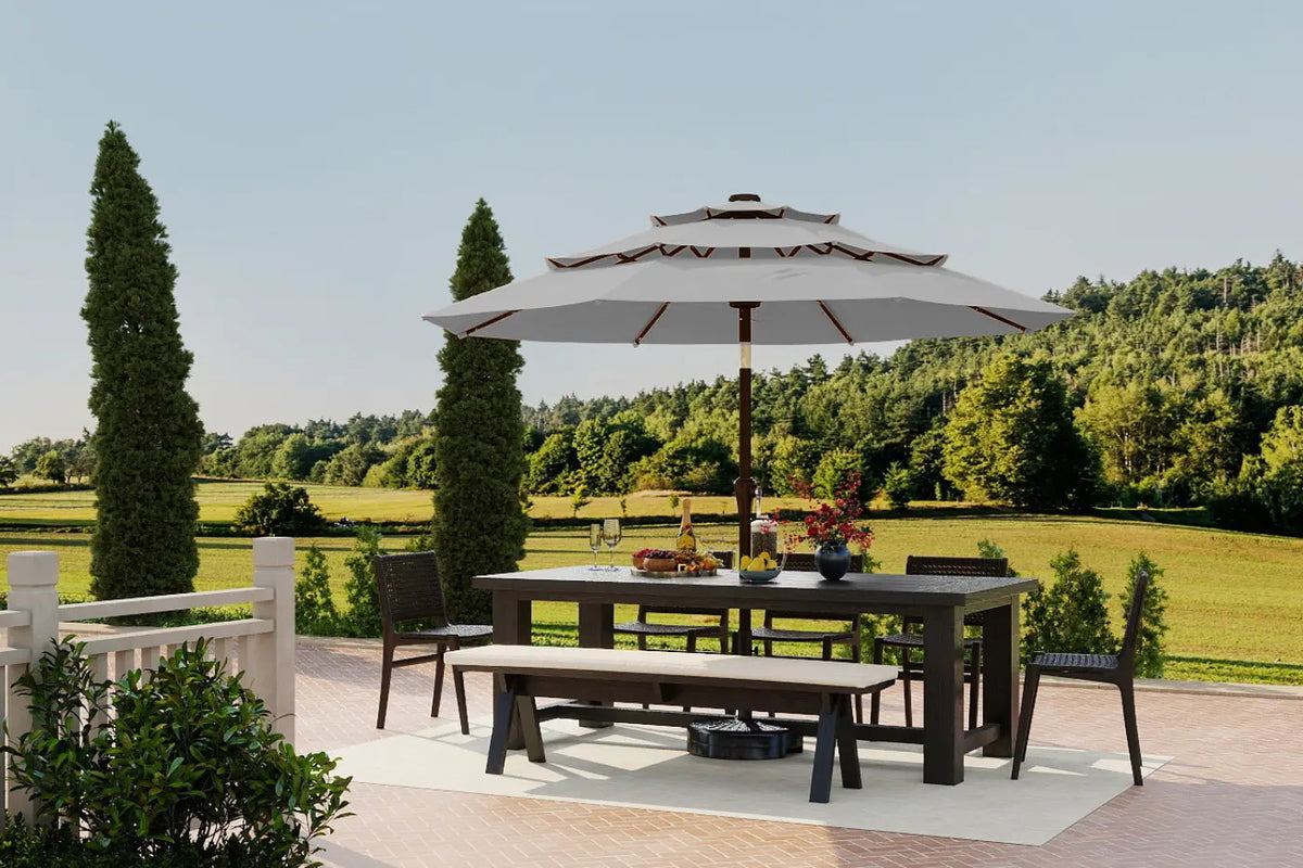 Fiberglass 3-Tier Patio Umbrella — product view 2