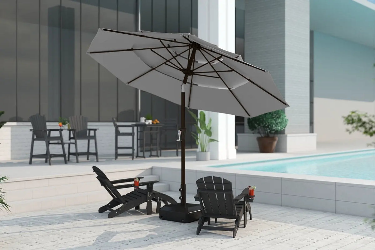 Fiberglass 3-Tier Patio Umbrella — product view 4