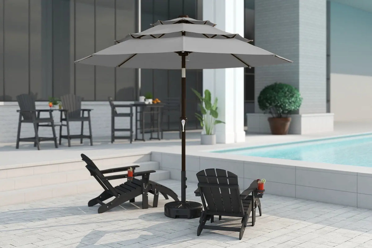Fiberglass 3-Tier Patio Umbrella — product view 5