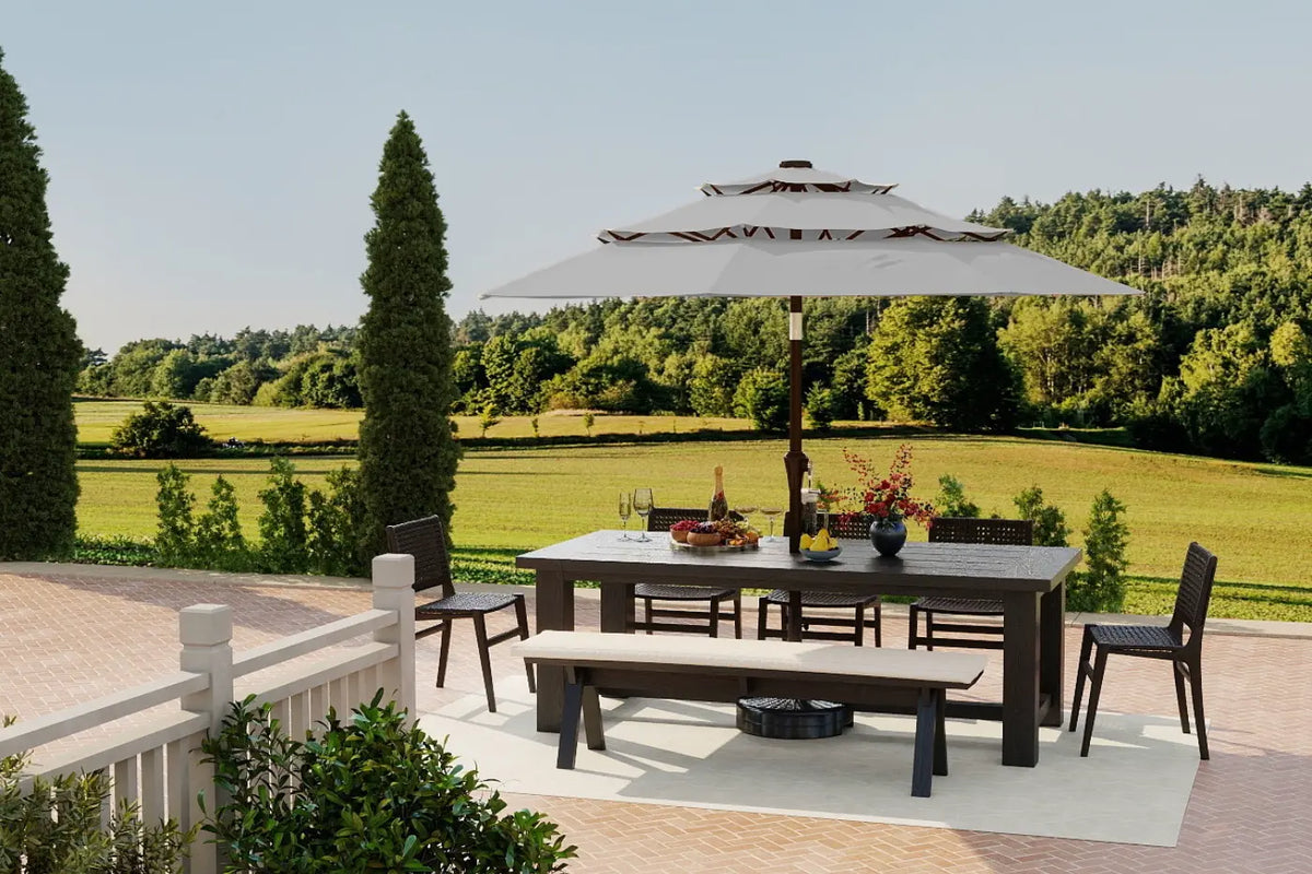 Fiberglass 3-Tier Patio Umbrella — product view 6