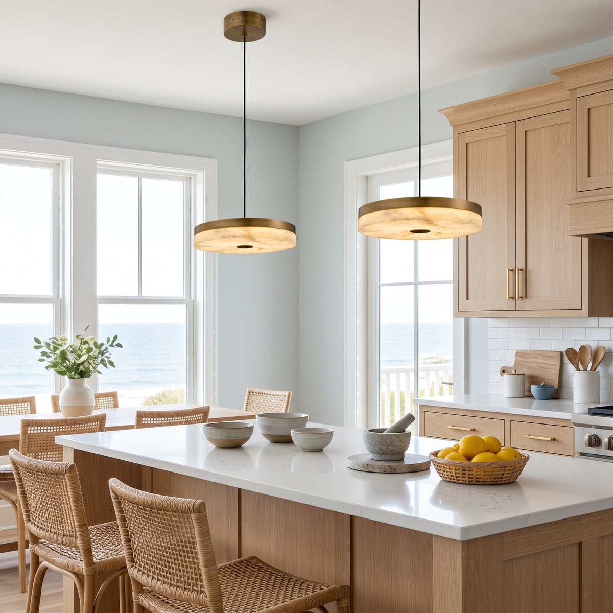 Halcyon Alabaster Pendant Light — product view 4