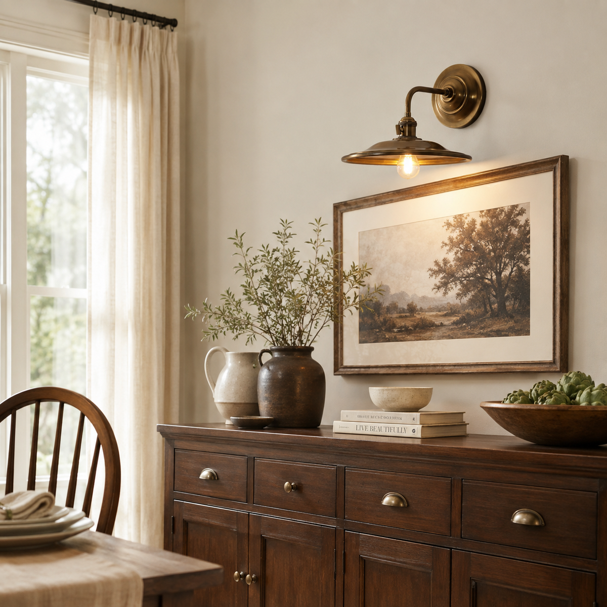 Hawthorne Brass Wall Sconce — product view 3