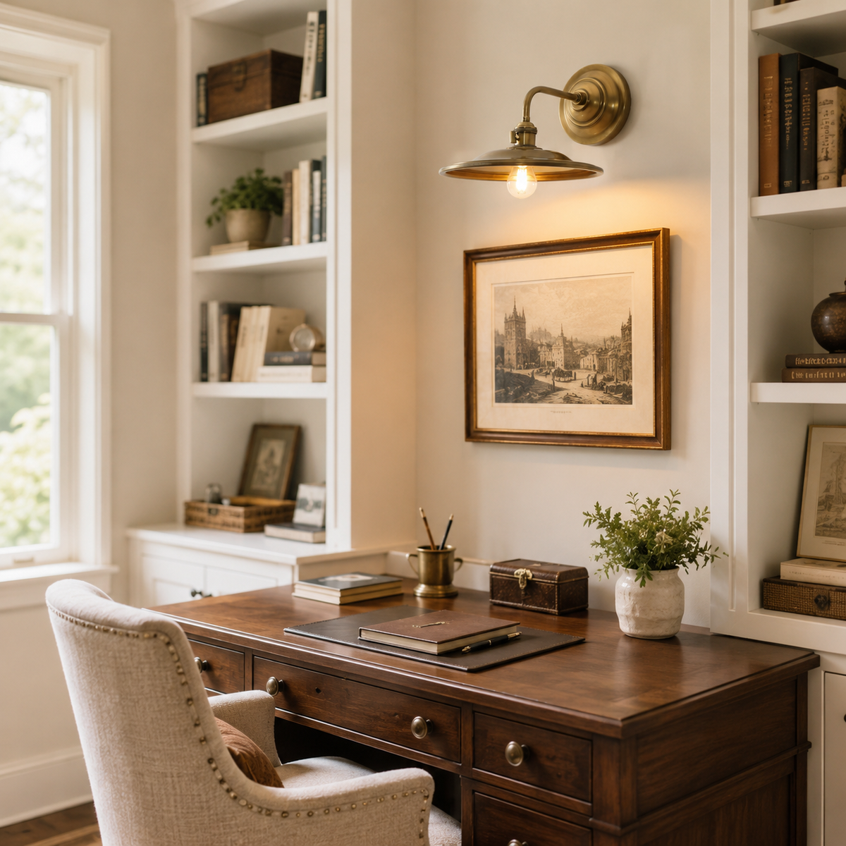 Hawthorne Brass Wall Sconce — product view 6