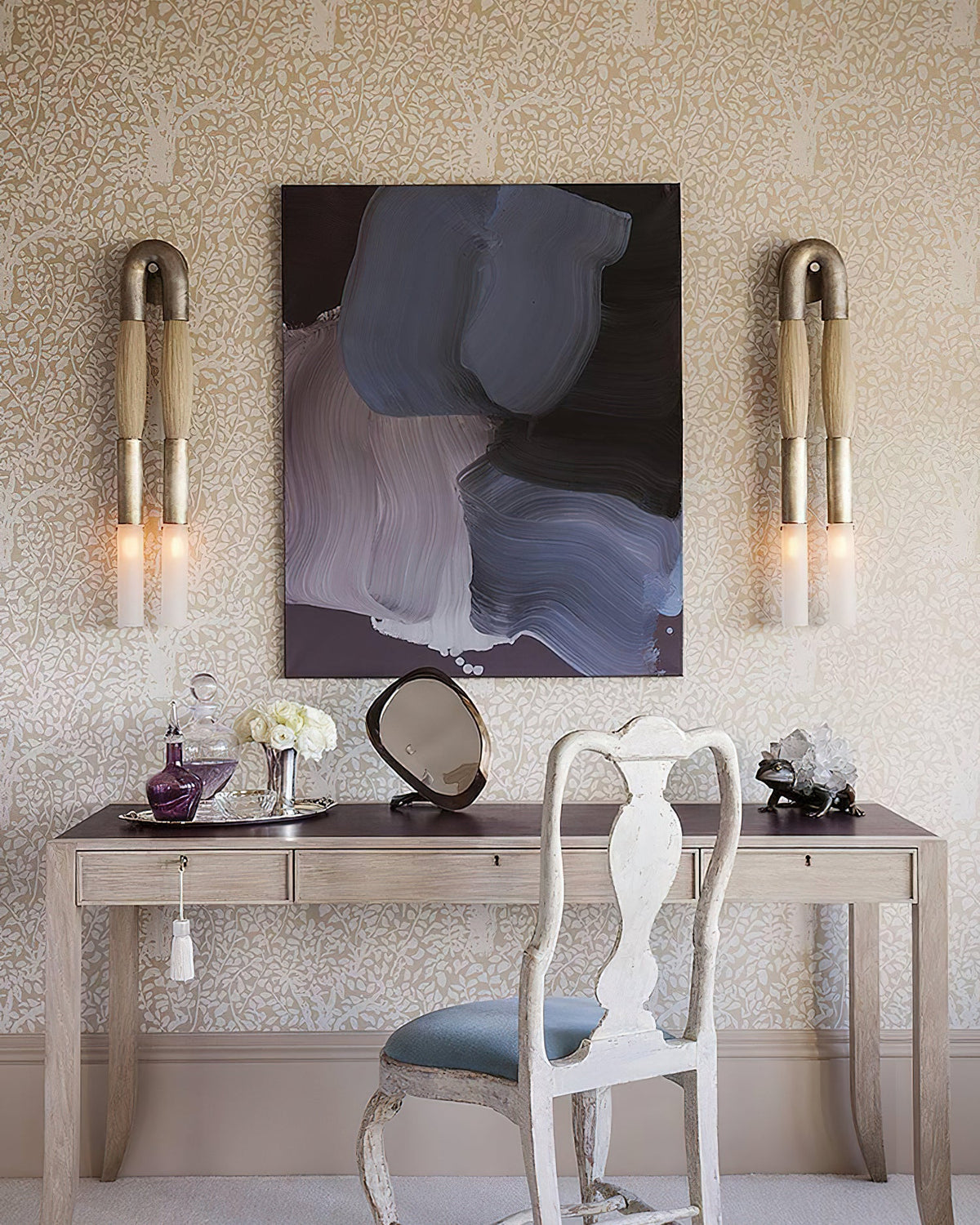 Genuine Horsehair Wall Light — product view 4