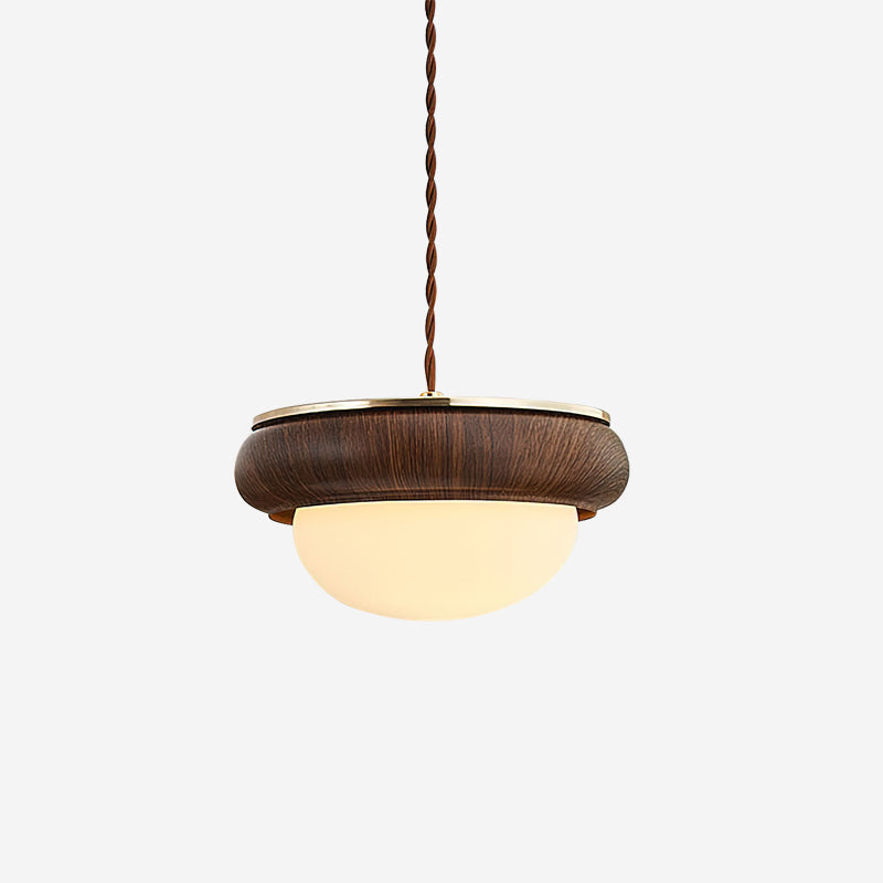 Quillon Wood Ring Pendant Lamp — product view 7