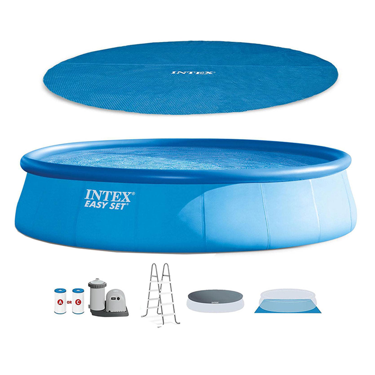 18-Foot Inflatable Pool Set — product view 1