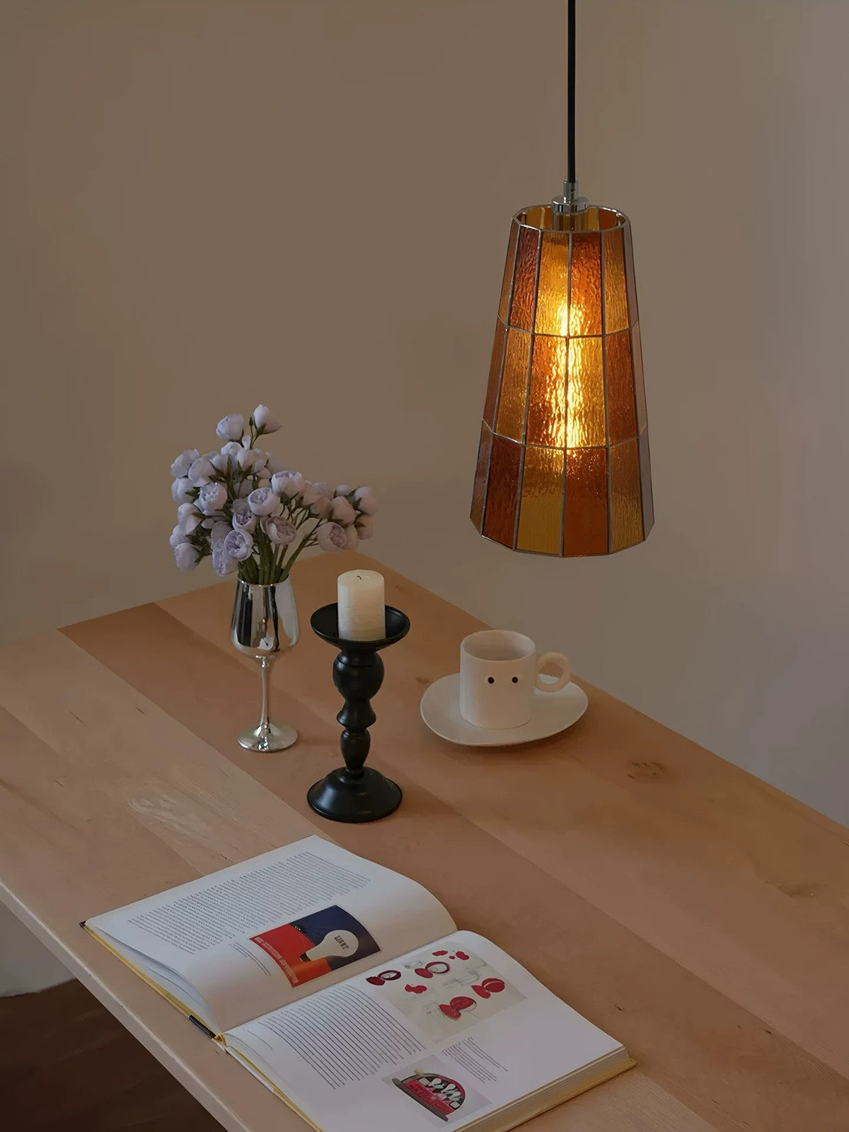 Kaleido Mosaic Glass Pendant Lamp — product view 3