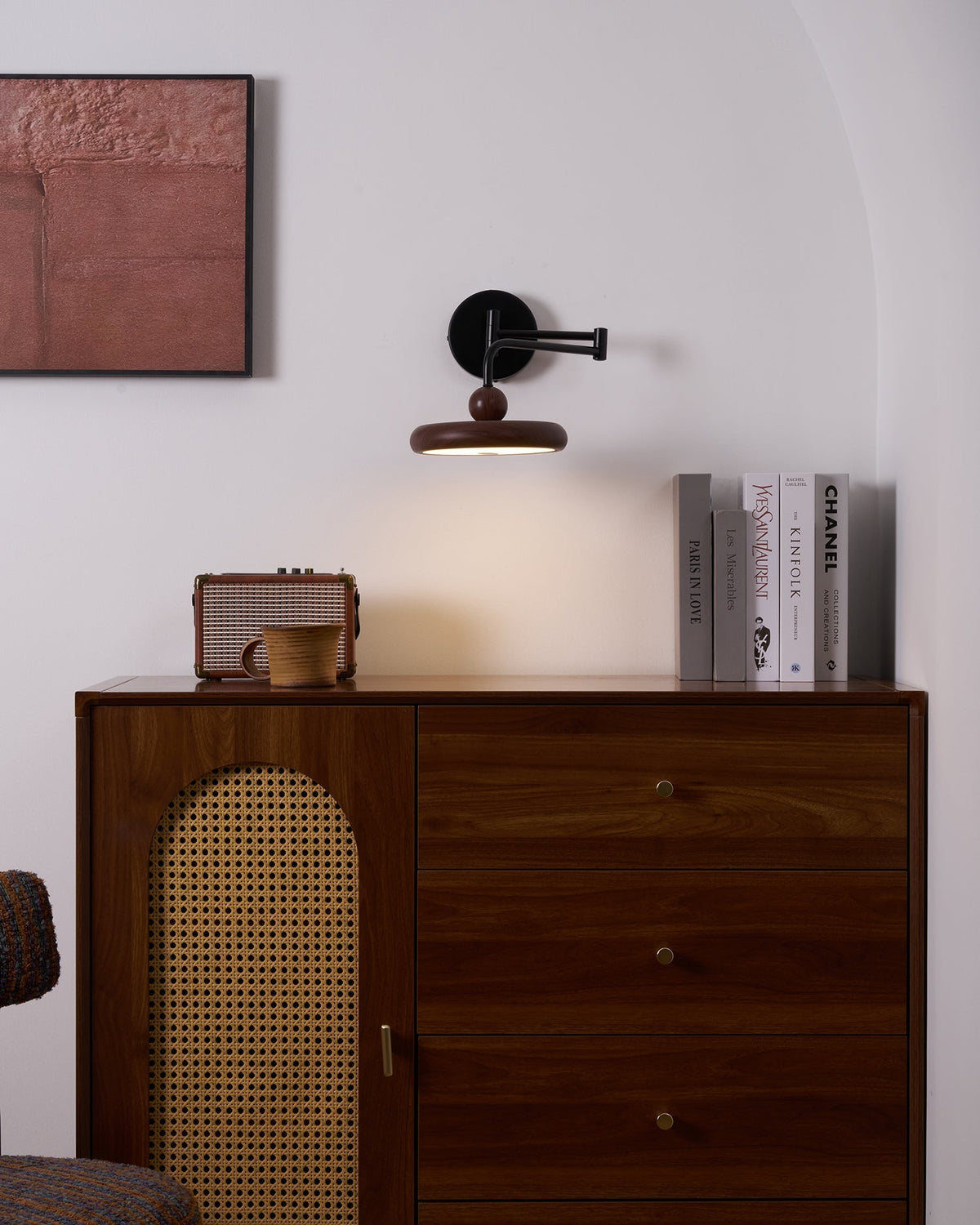 Nella Wooden Wall Light – Stylish Natural Wood Wall Sconce for a Warm, Modern Home — product view 1