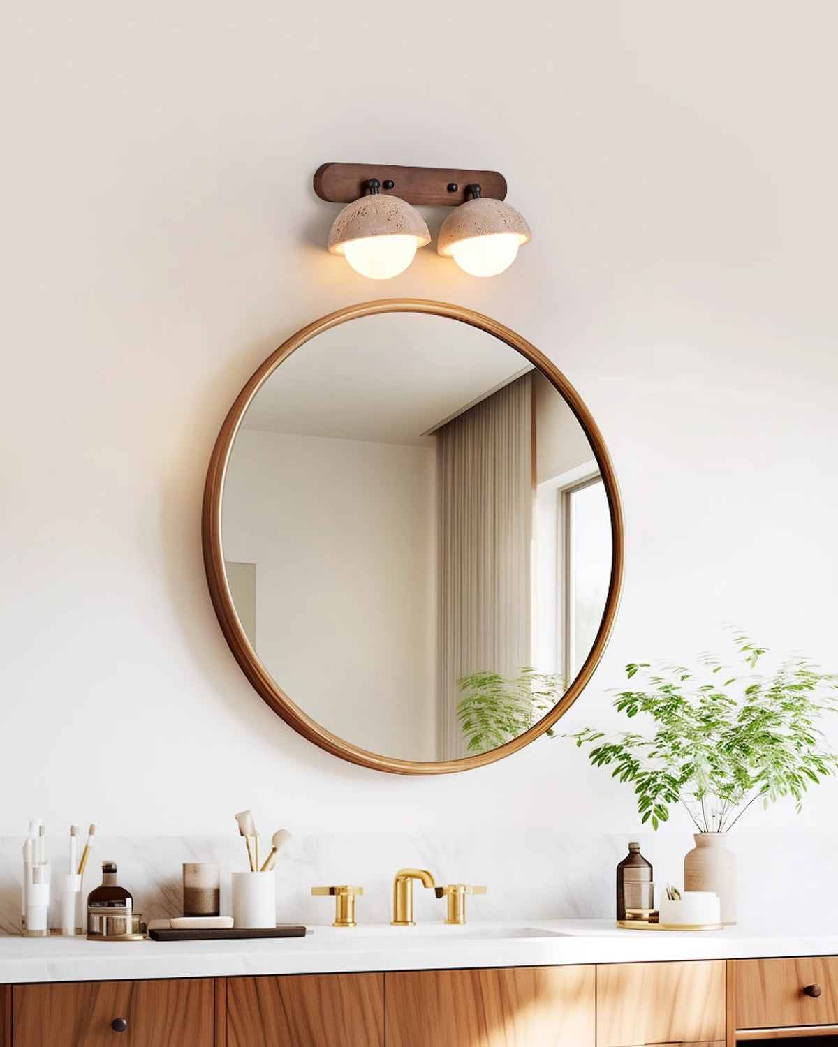 Kenton Travertine Wall Sconce — product view 6