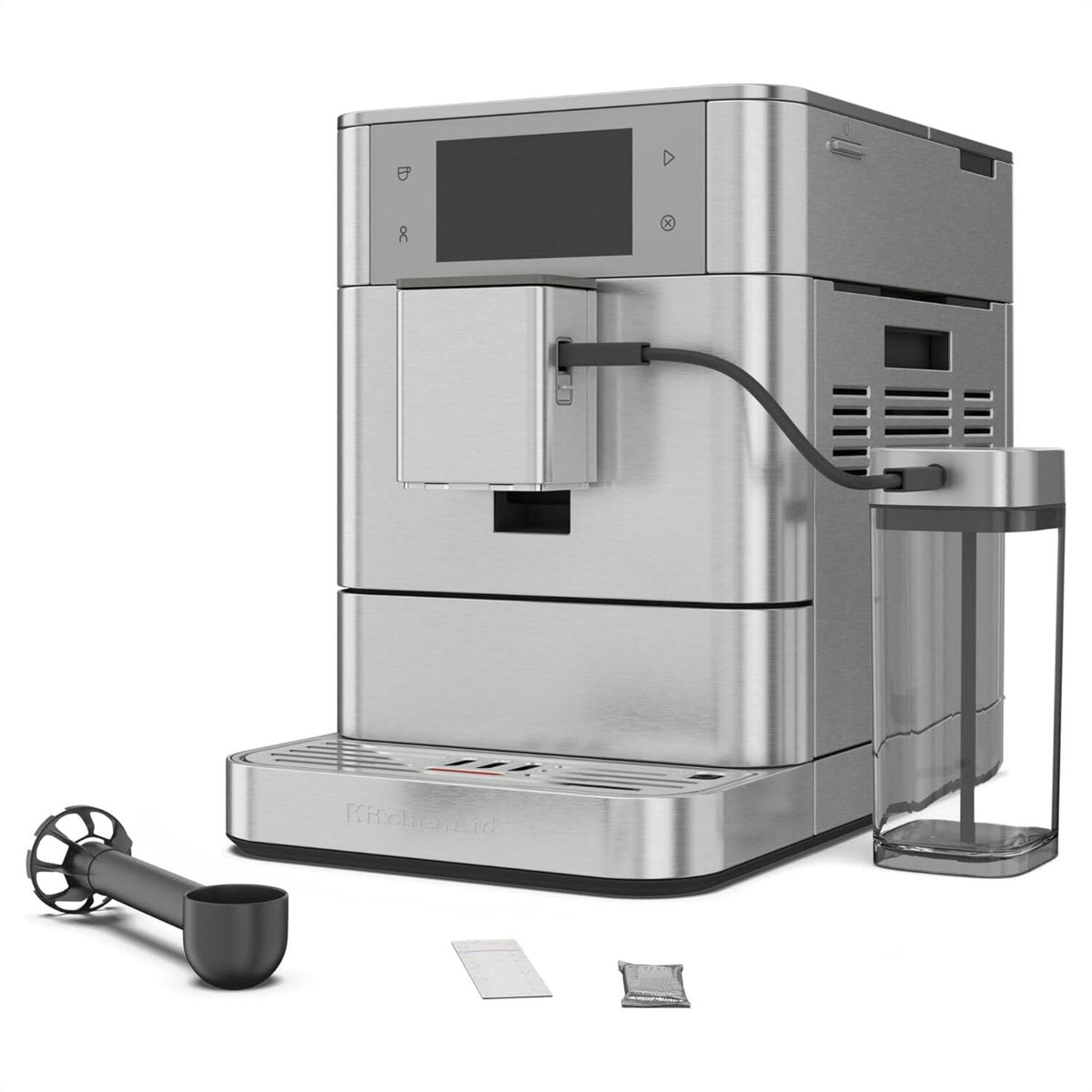 Fully Automatic Espresso Machine with Built-In Grinder and Auto Milk Frother — product view 1