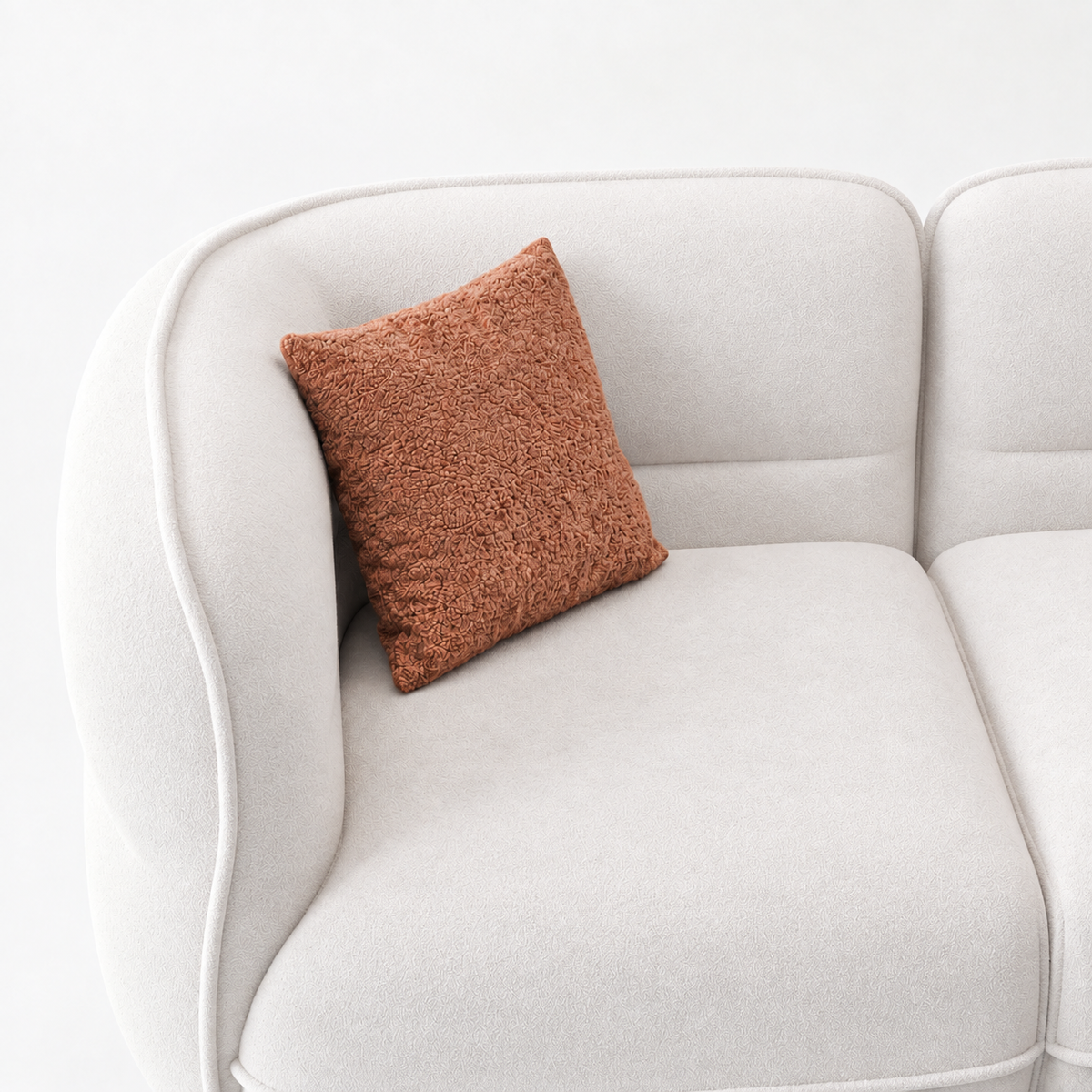 Lune Bouclé Modular Curved Sofa — product view 4