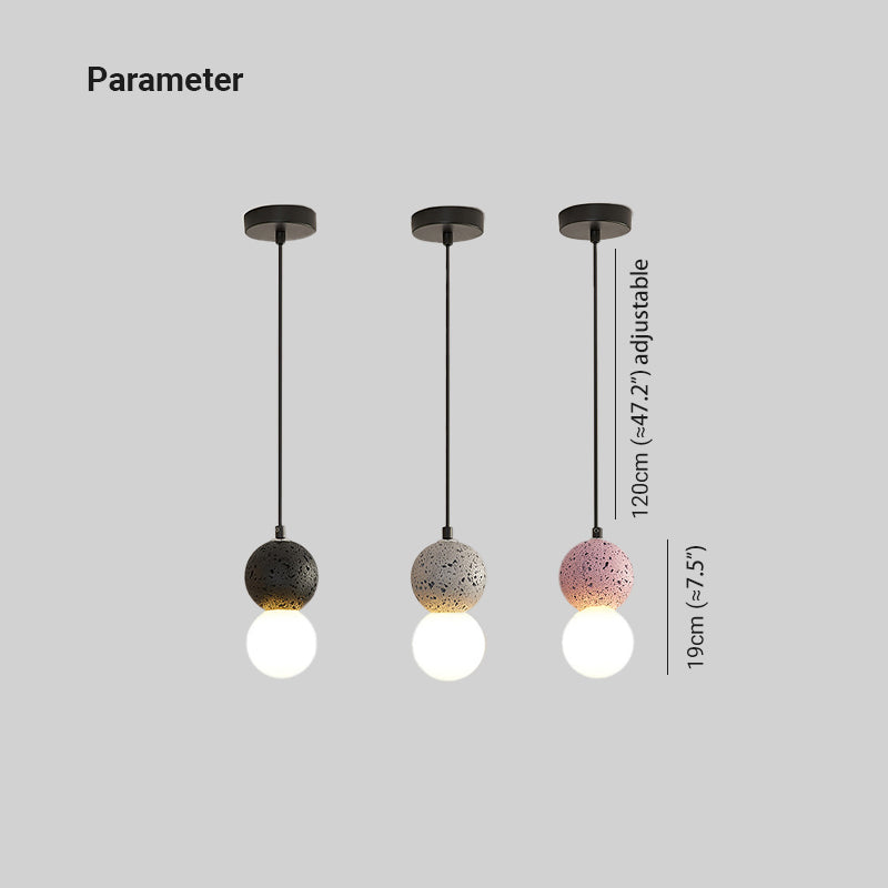 Kessie Pendant Light Travertine — product view 5