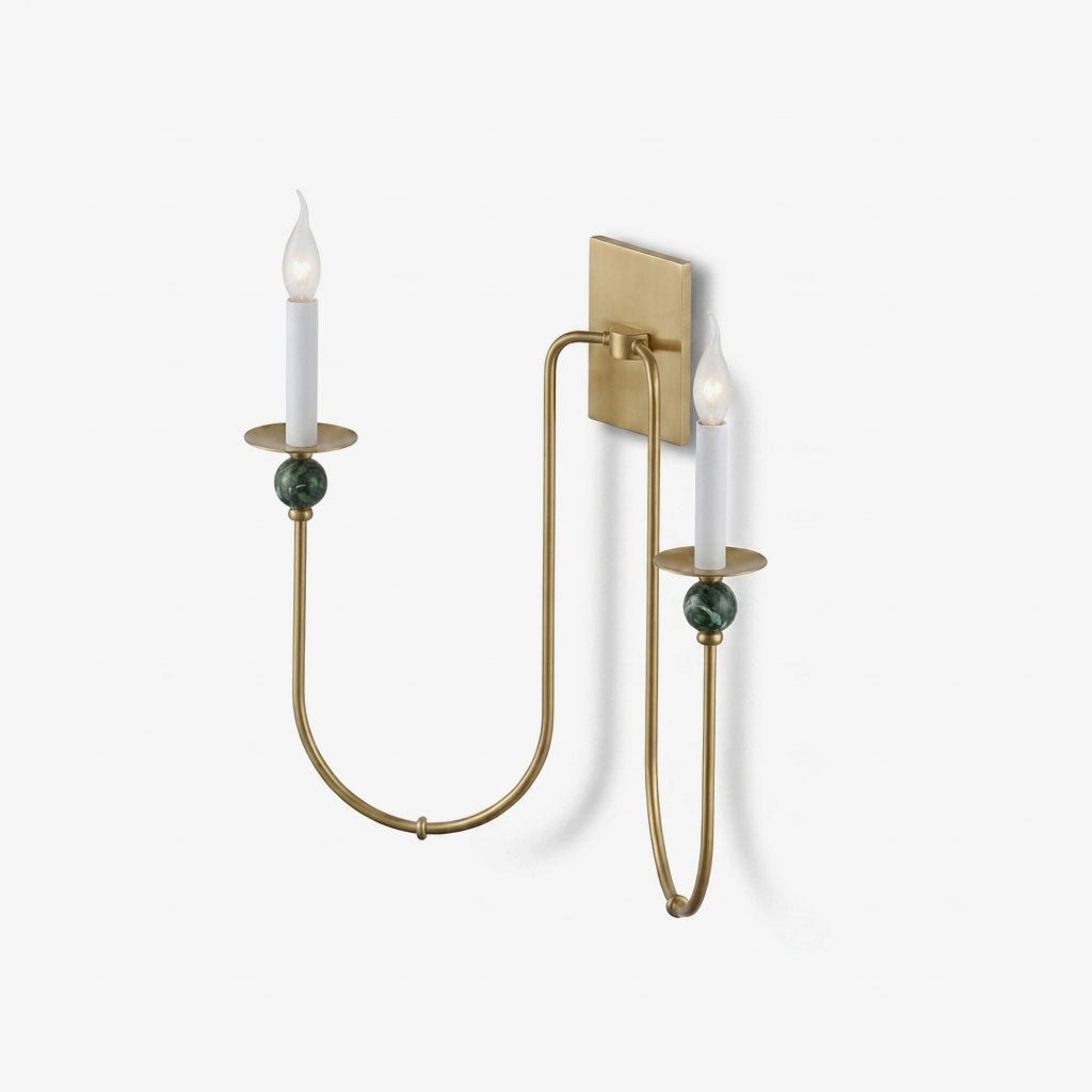 Laurel Trailing Brass Sconce — product view 1