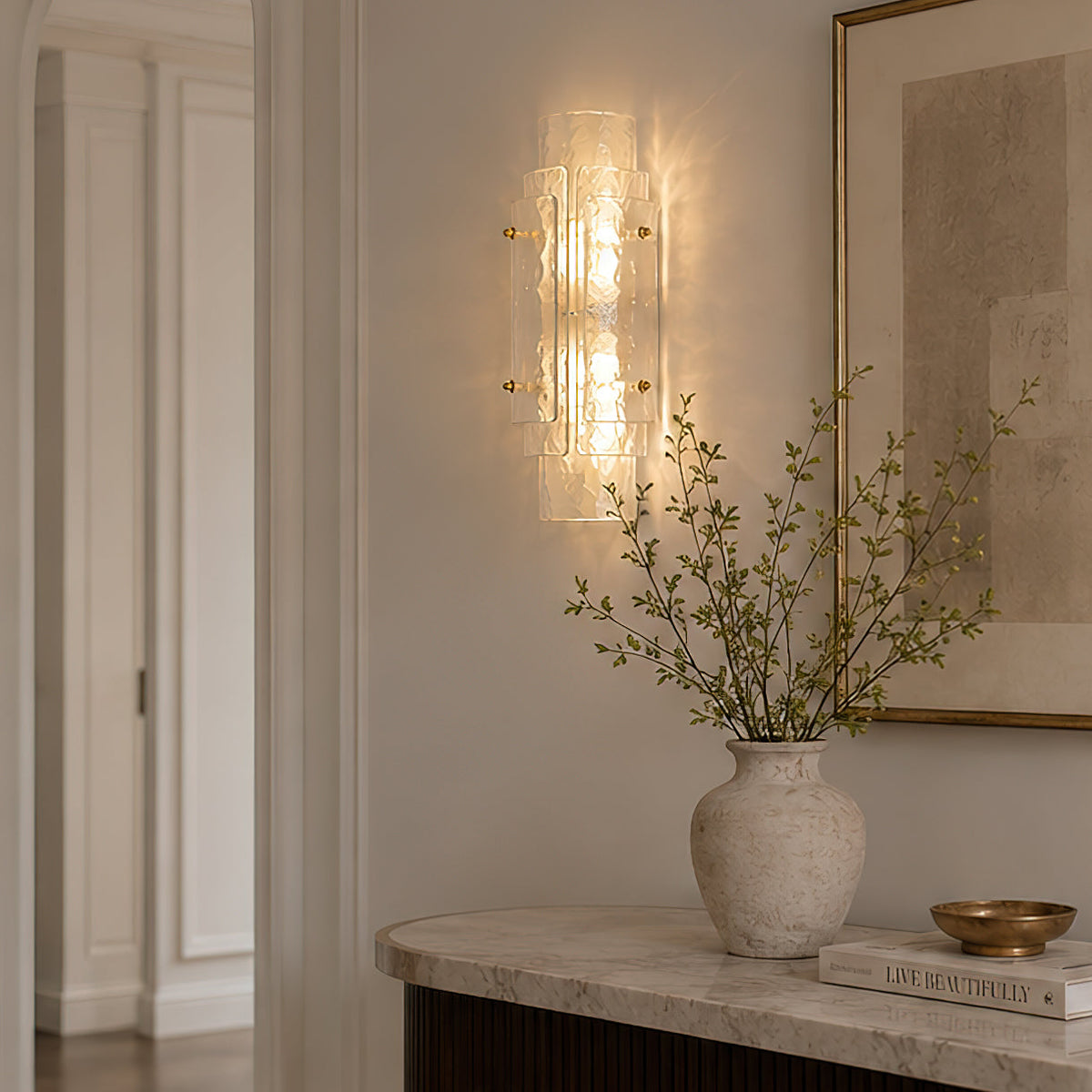 Laurel Glass Wall Sconce — product view 5