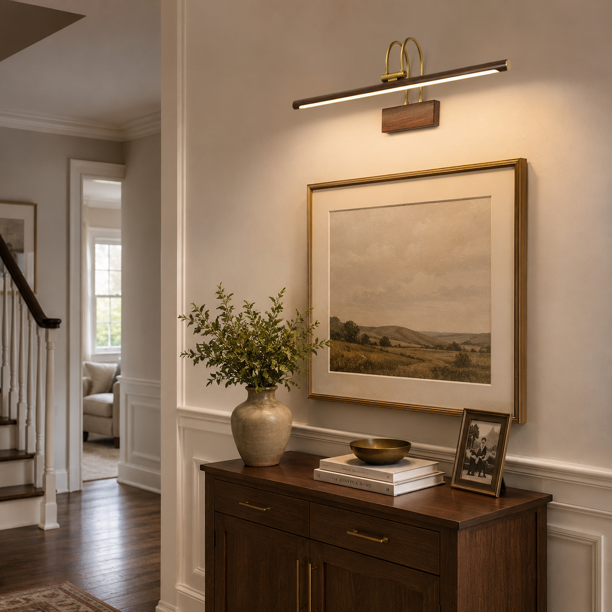 Lombard Walnut Wall Sconce — product view 5