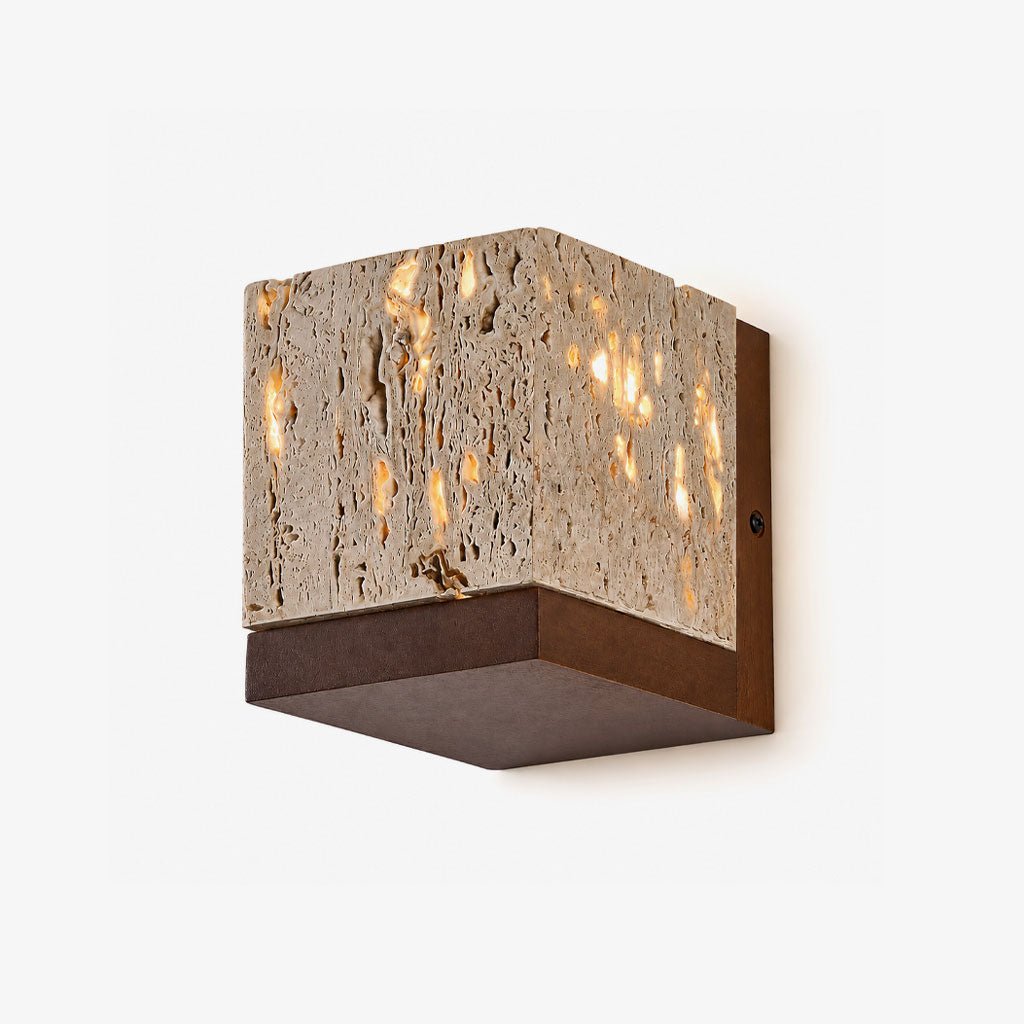 Lucent Travertine Wall Sconce — product view 1