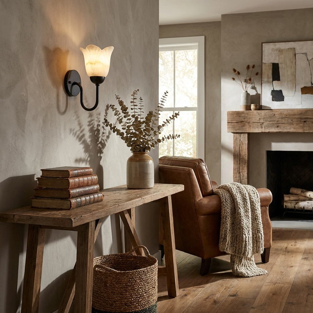 Magnolia Alabaster Wall Sconce — product view 7