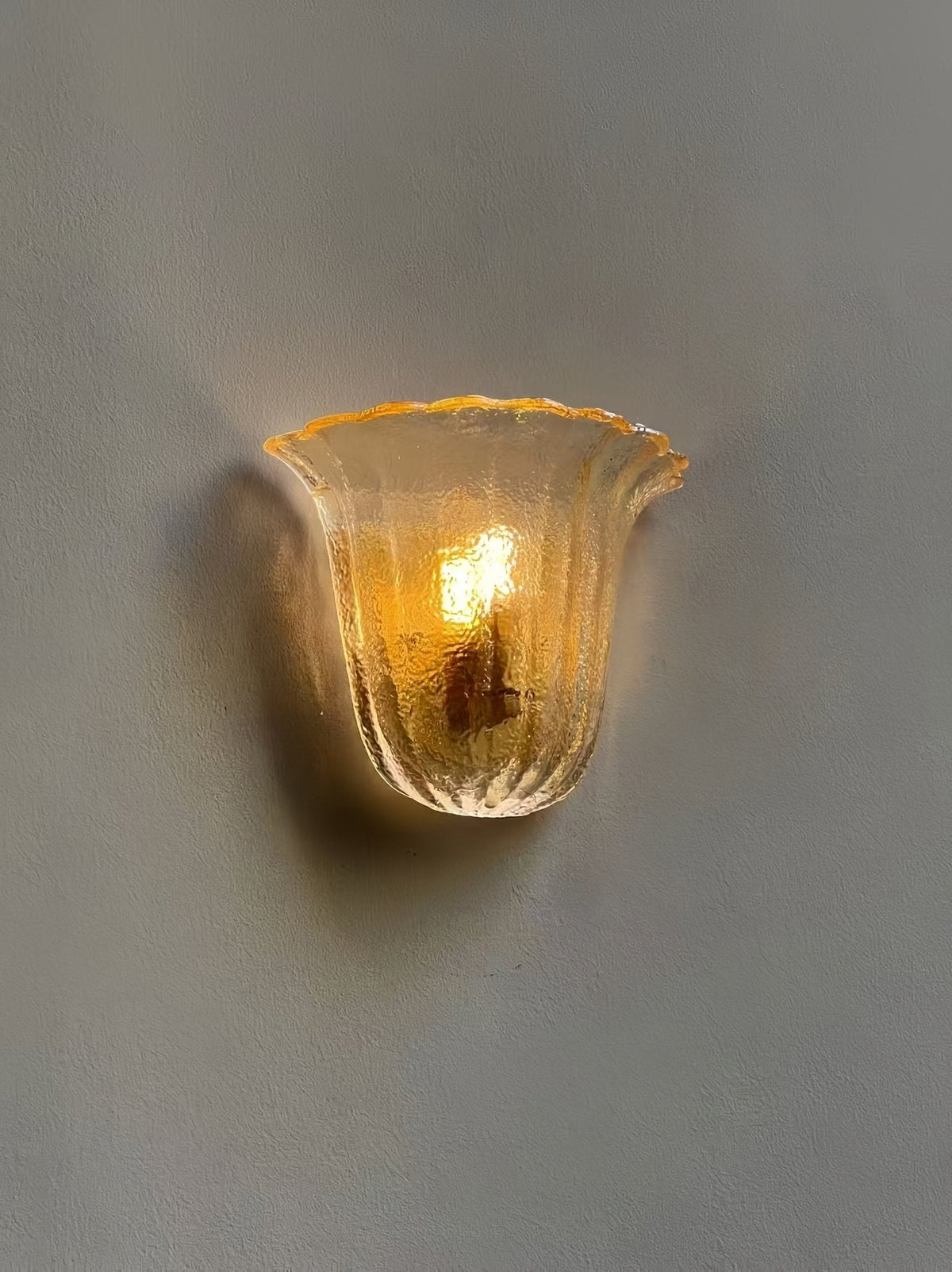 Marigold Fluted Glass Wall Sconce — product view 4