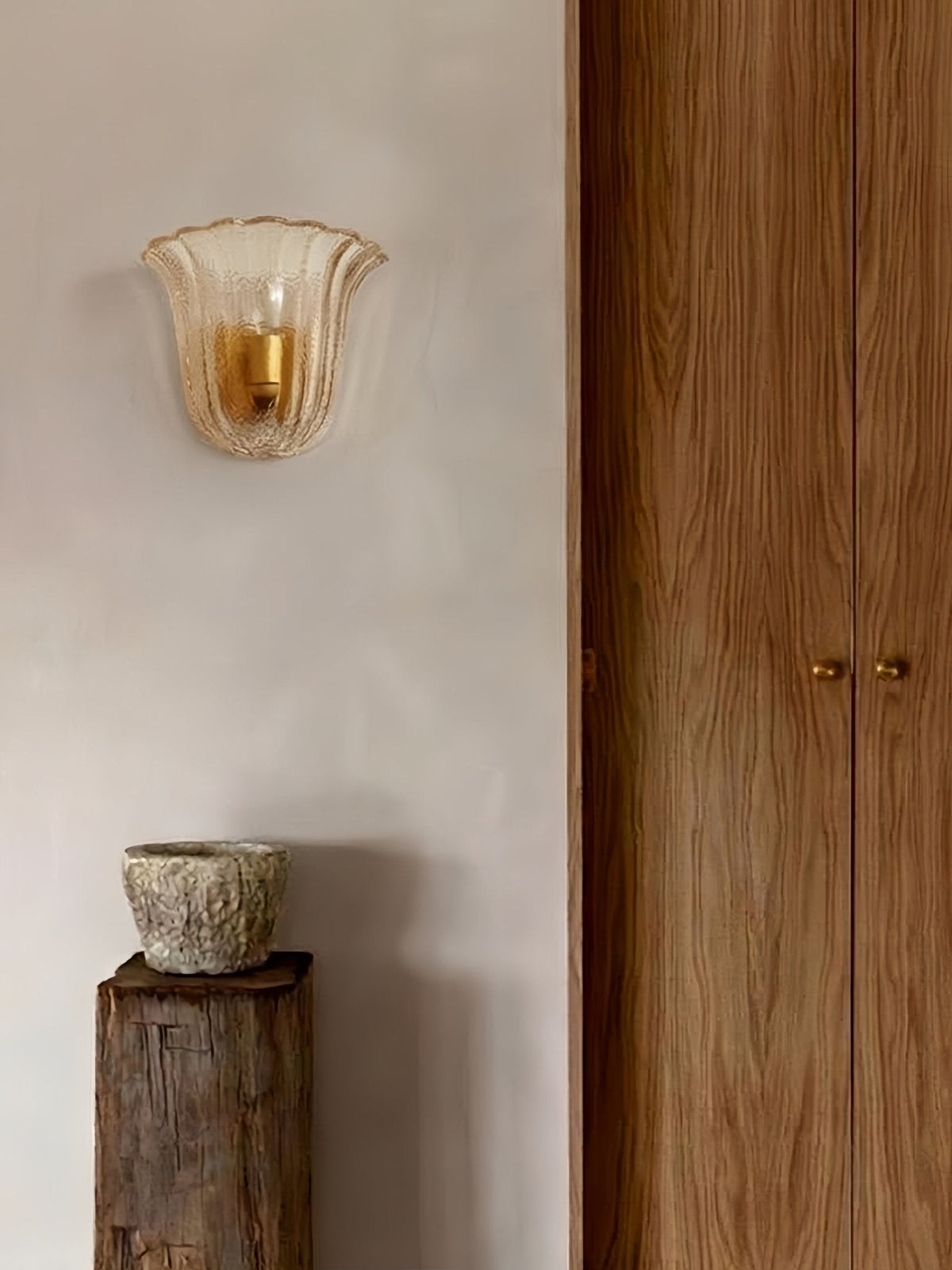 Marigold Fluted Glass Wall Sconce — product view 5