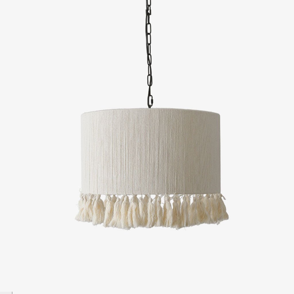 Marlow Tasseled Cotton Pendant Light — product view 1