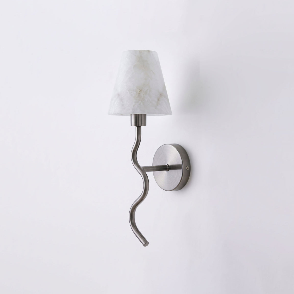 Meander Alabaster Cone Sconce — product view 5