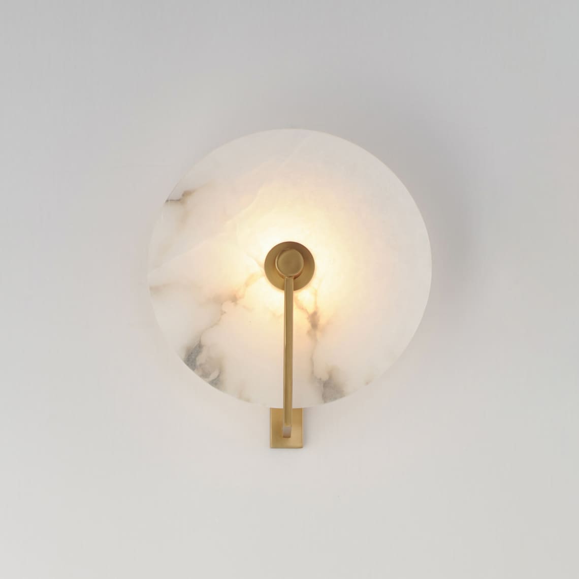 Medallion Alabaster Wall Sconce — product view 6