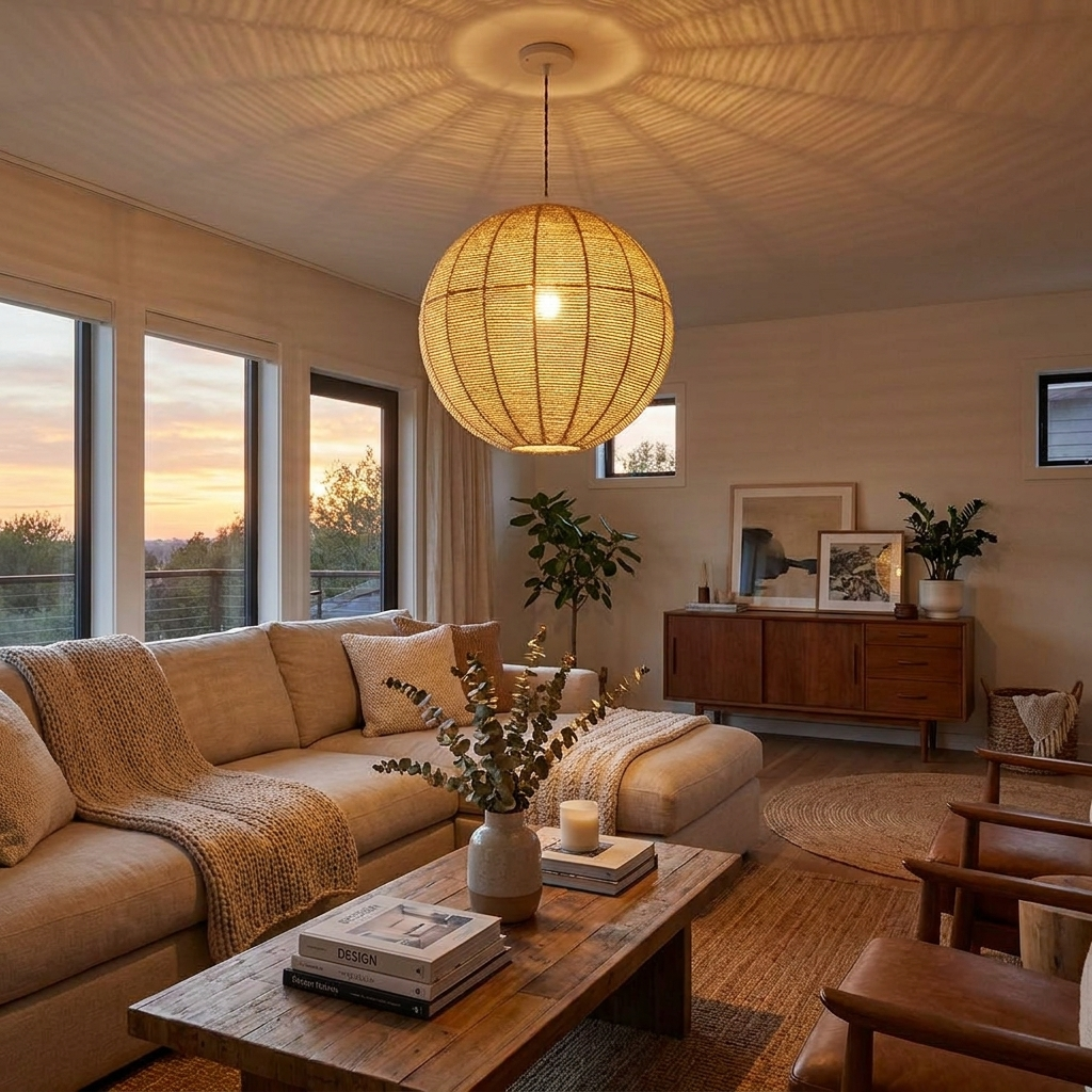 Meridian Rope Pendant Lamp — product view 5