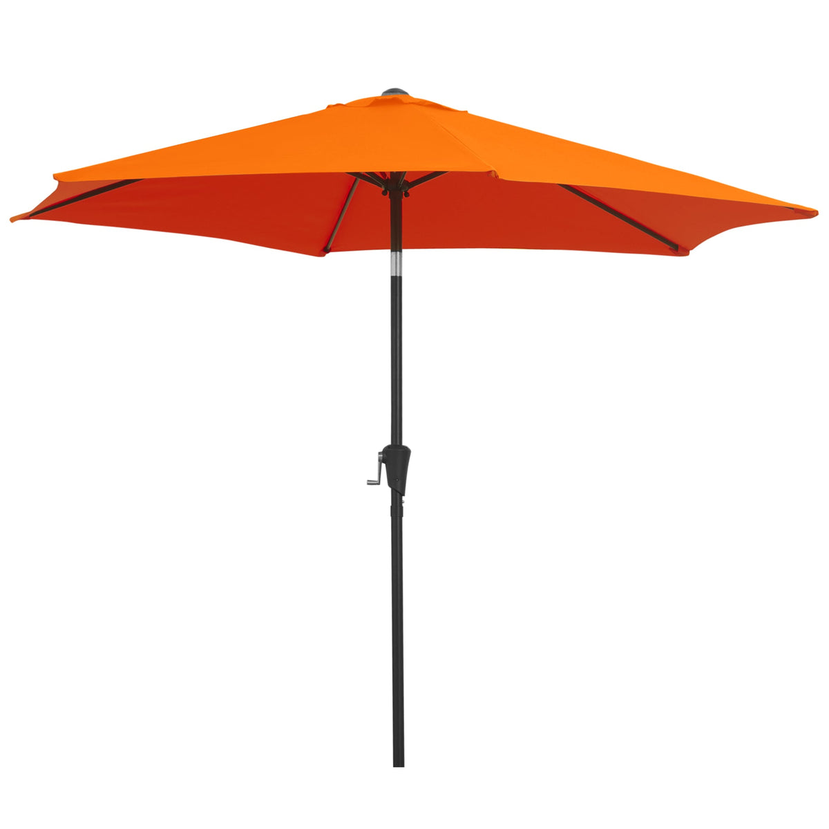 8.5ft Patio Umbrella with Crank Handle and Tilt, Orange — product view 2