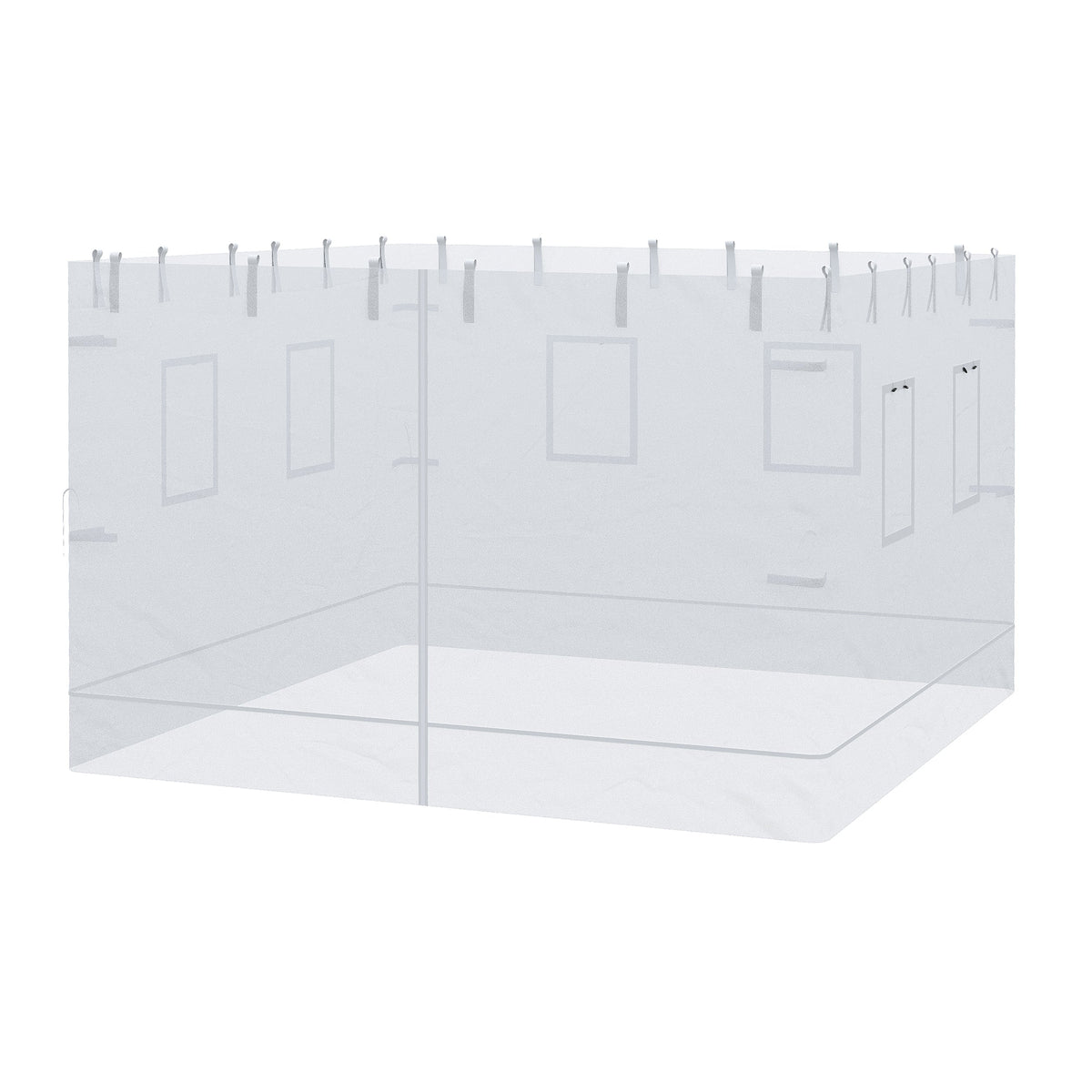 Pop Up Canopy Mesh Sidewalls Set of 4 for 10' x 10' Tent, White — product view 2