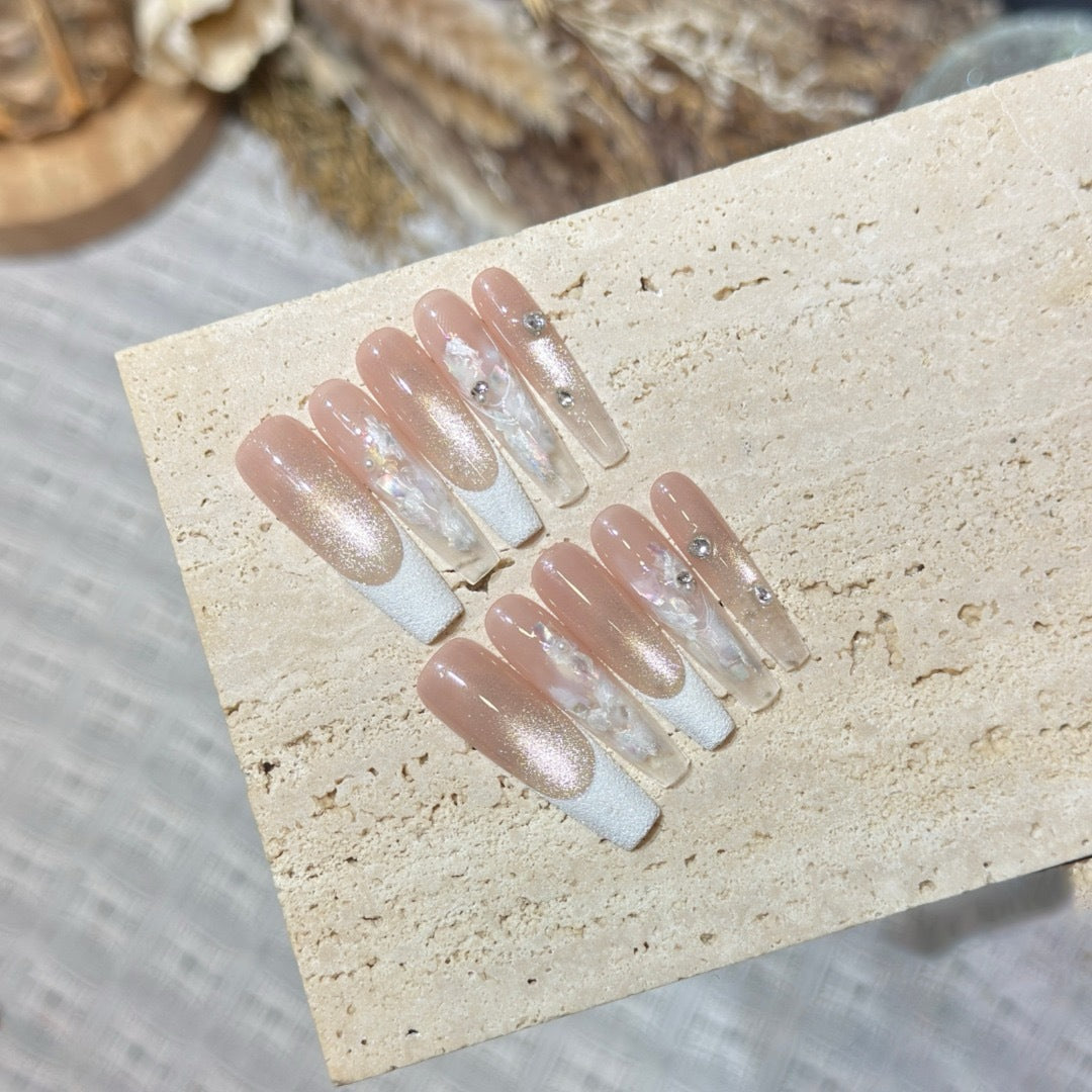 Floral-Inspired Acrylic Press-On Nails — product view 3