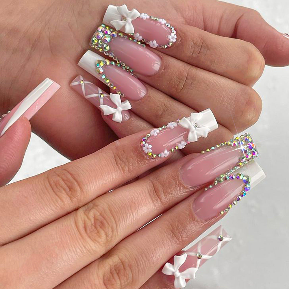 Elegant Decorative Press-On Nail Tips — product view 1