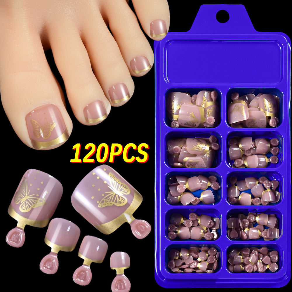 Elegant Butterfly Nail Art Press-On Set — product view 6