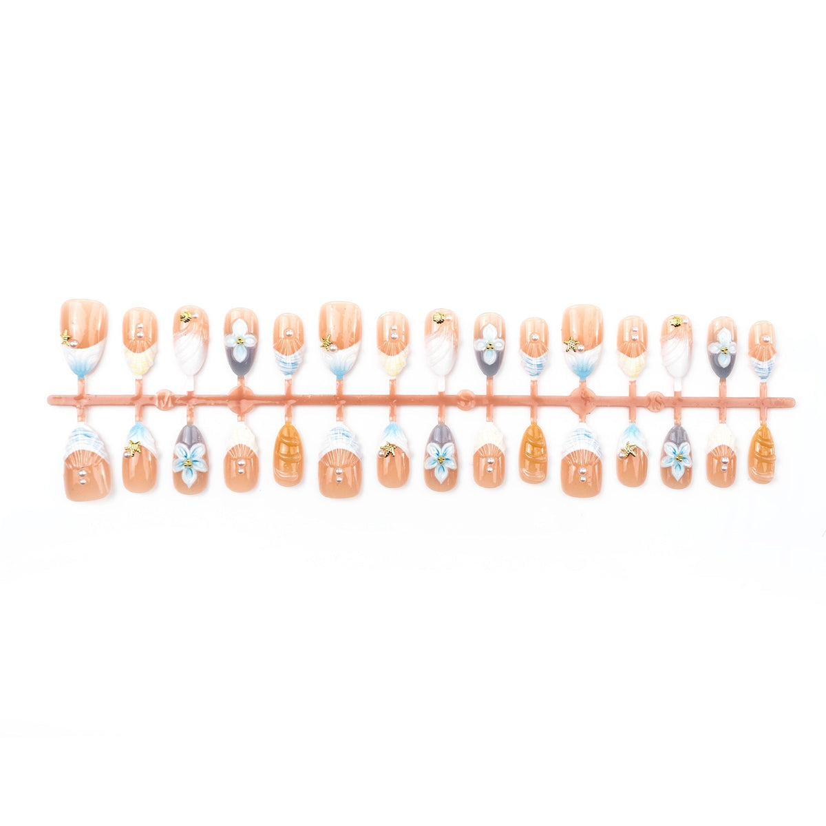 Artistic Shell-Inspired Press-On Nails — product view 5