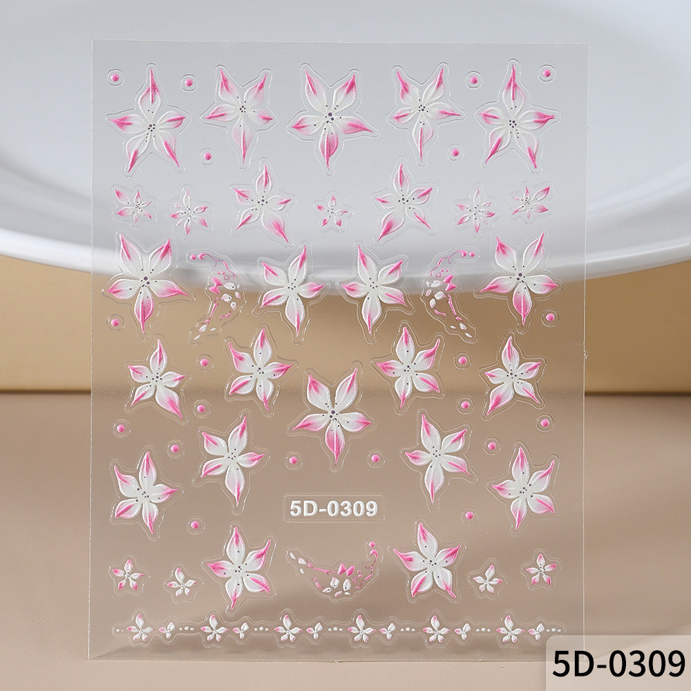 Floral Nail Art Decal Set — product view 2
