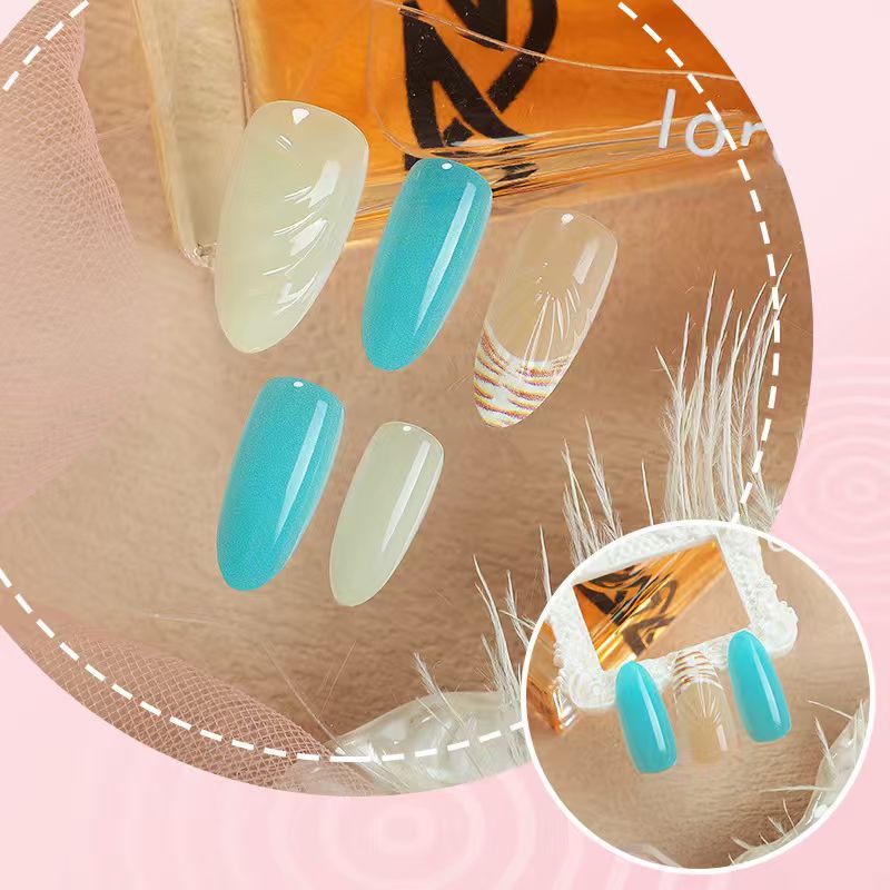 Creative Ocean-Themed Press-On Nail Set — product view 2