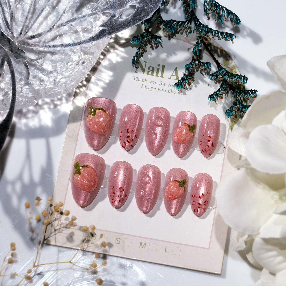 Artistic Fruit-Inspired Press-On Nail Set — product view 1